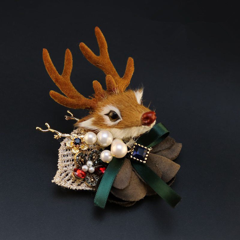 elk brooch perfect for coat decoration
