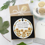 Sunflowers Ceramic Hanging Ornament